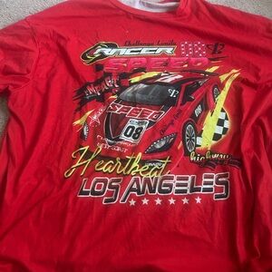 Red Graphic Racing T-Shirt